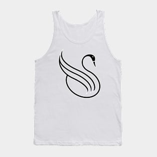 Swan artwork Tank Top